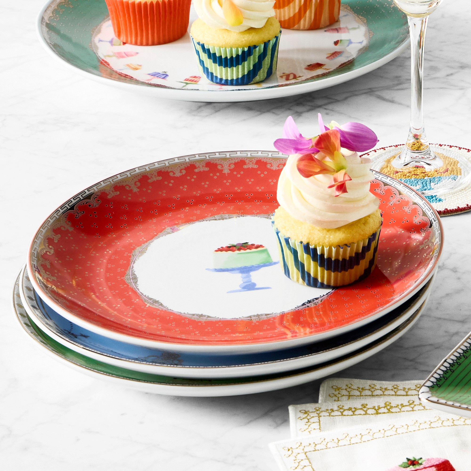 Celebration Dessert Plates, Set of 6