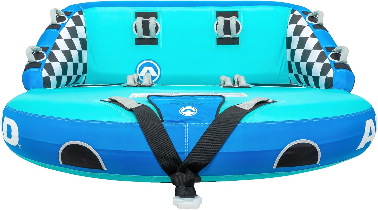 Airhead Mable Inflatable Towable Tube, 1-4 Rider Models, Dual Tow Points, Full Nylon Cover, EVA Foam Pads, Patented Speed Valve, Boat Tubes and Towables