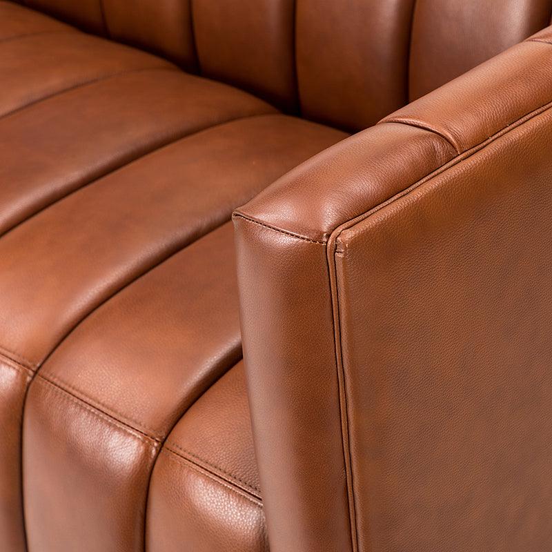 Rowan Genuine Leather Vinyl Office Sofa -83