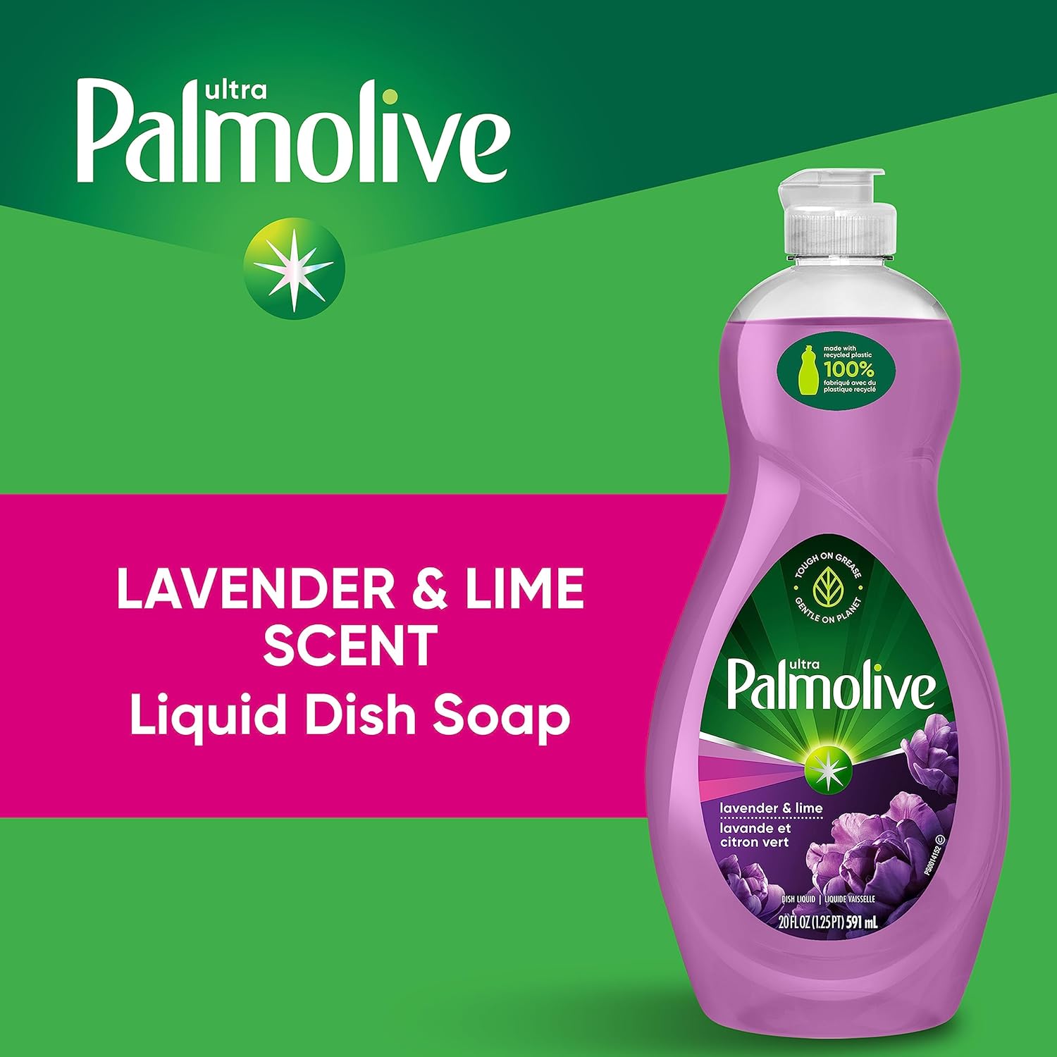Palmolive Ultra Strength Liquid Dish Soap, Original Green, 20 Fluid Ounce(Packaging May Vary)