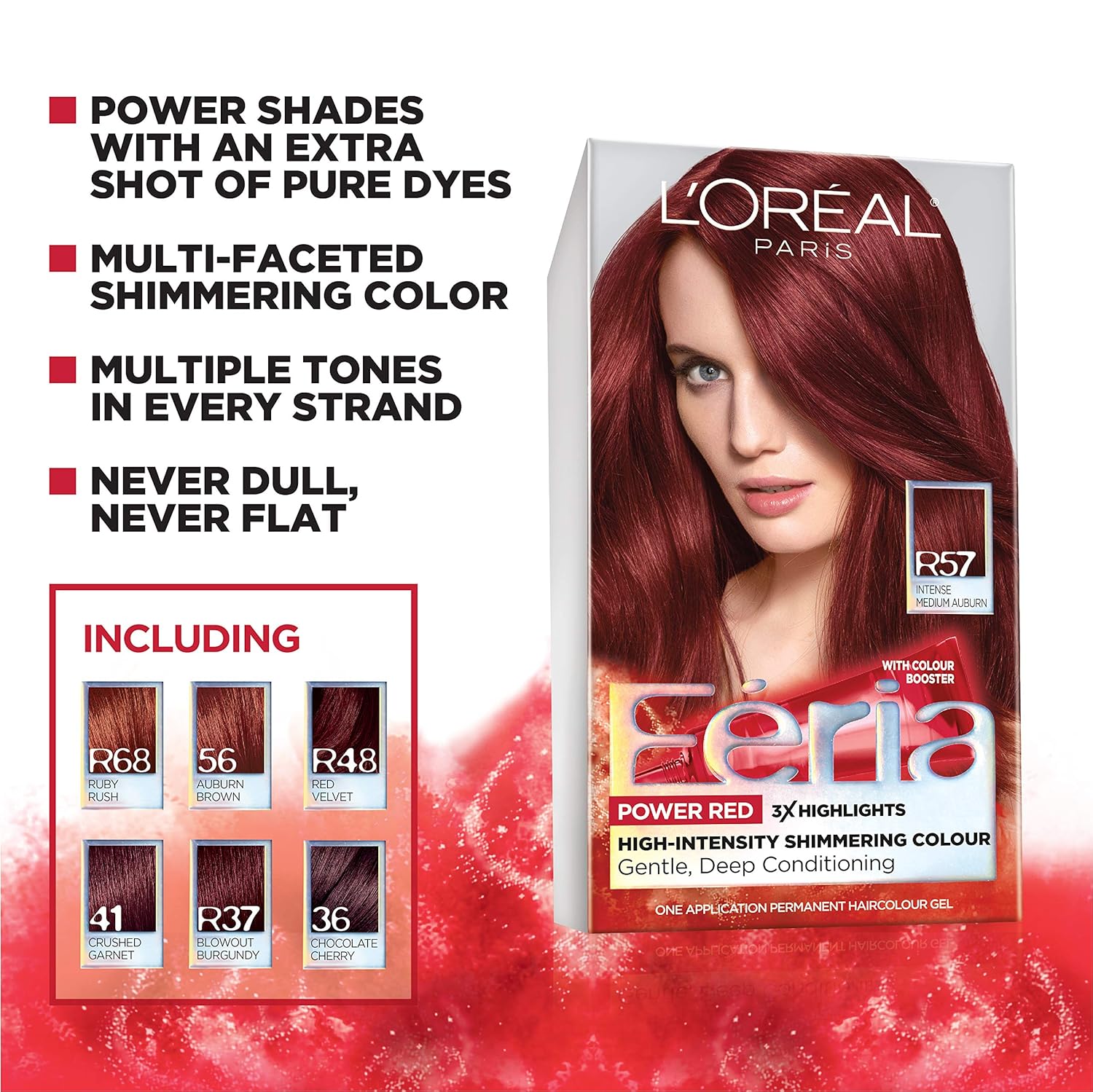 L'Oreal Paris Feria Hyper Platinum Advanced Lightening System Hair Bleach, Lifts Up To 8 Levels, Includes Anti Brass Purple Conditioner, 1 Hair Dye Kit