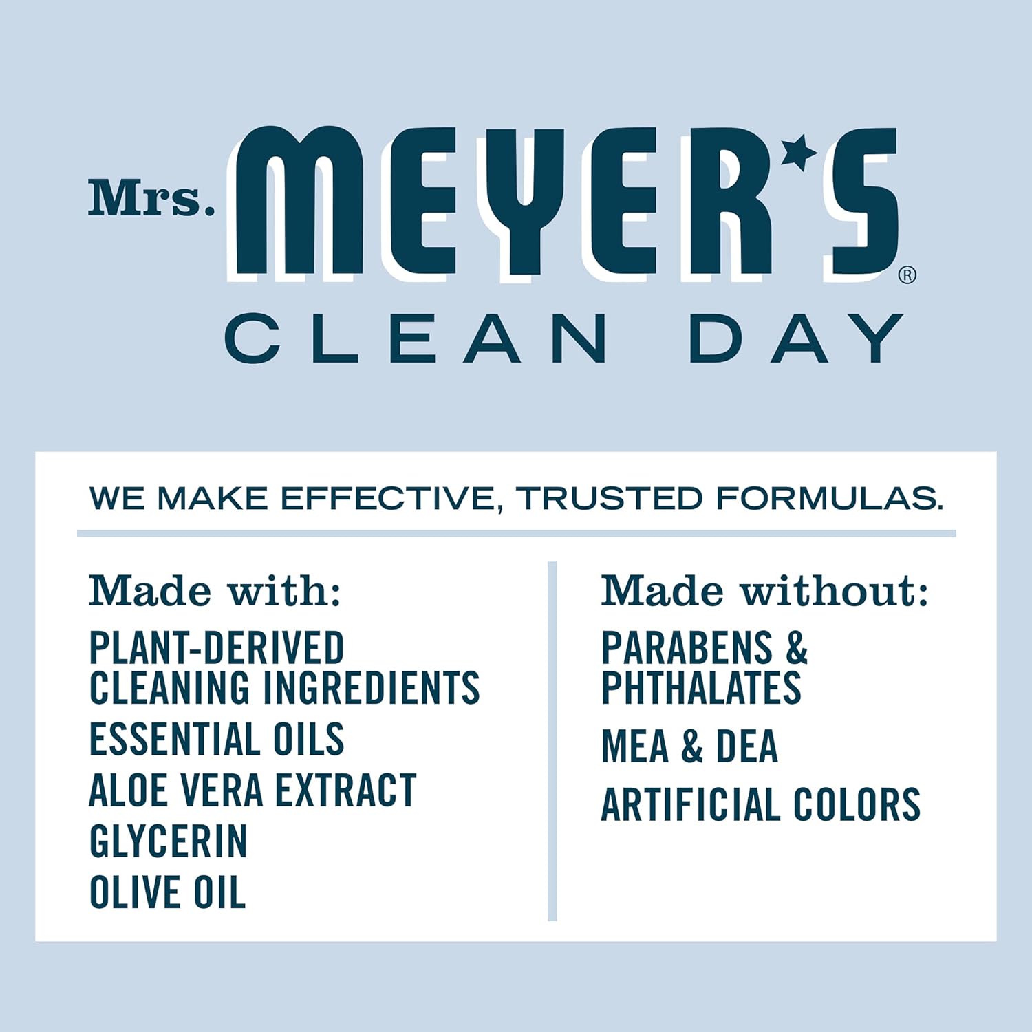 MRS. MEYER'S CLEAN DAY Hand Soap, Made with Essential Oils, Biodegradable Formula, Honeysuckle, 12.5 fl. oz - Pack of 3