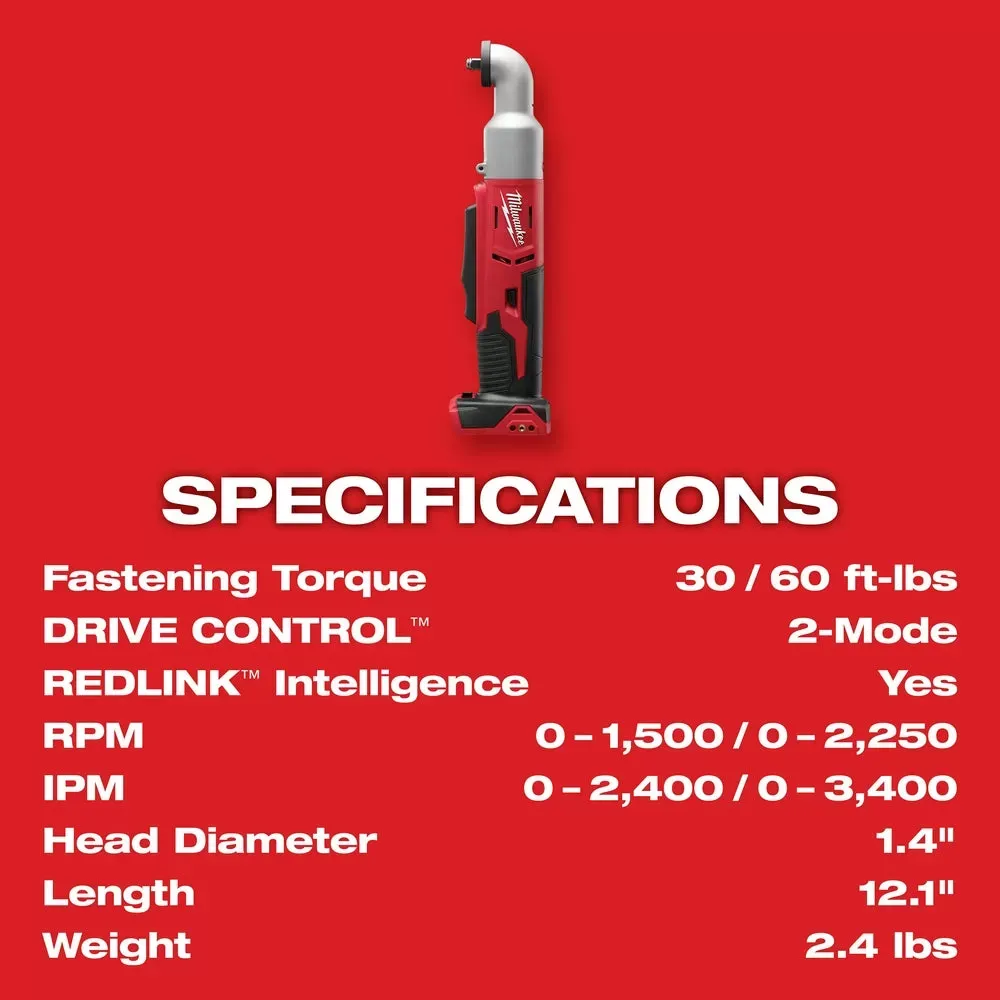 Milwaukee Pre-Sale 2668-20 M18 18V 3/8-Inch Right Angle Impact Wrench - Bare Tool