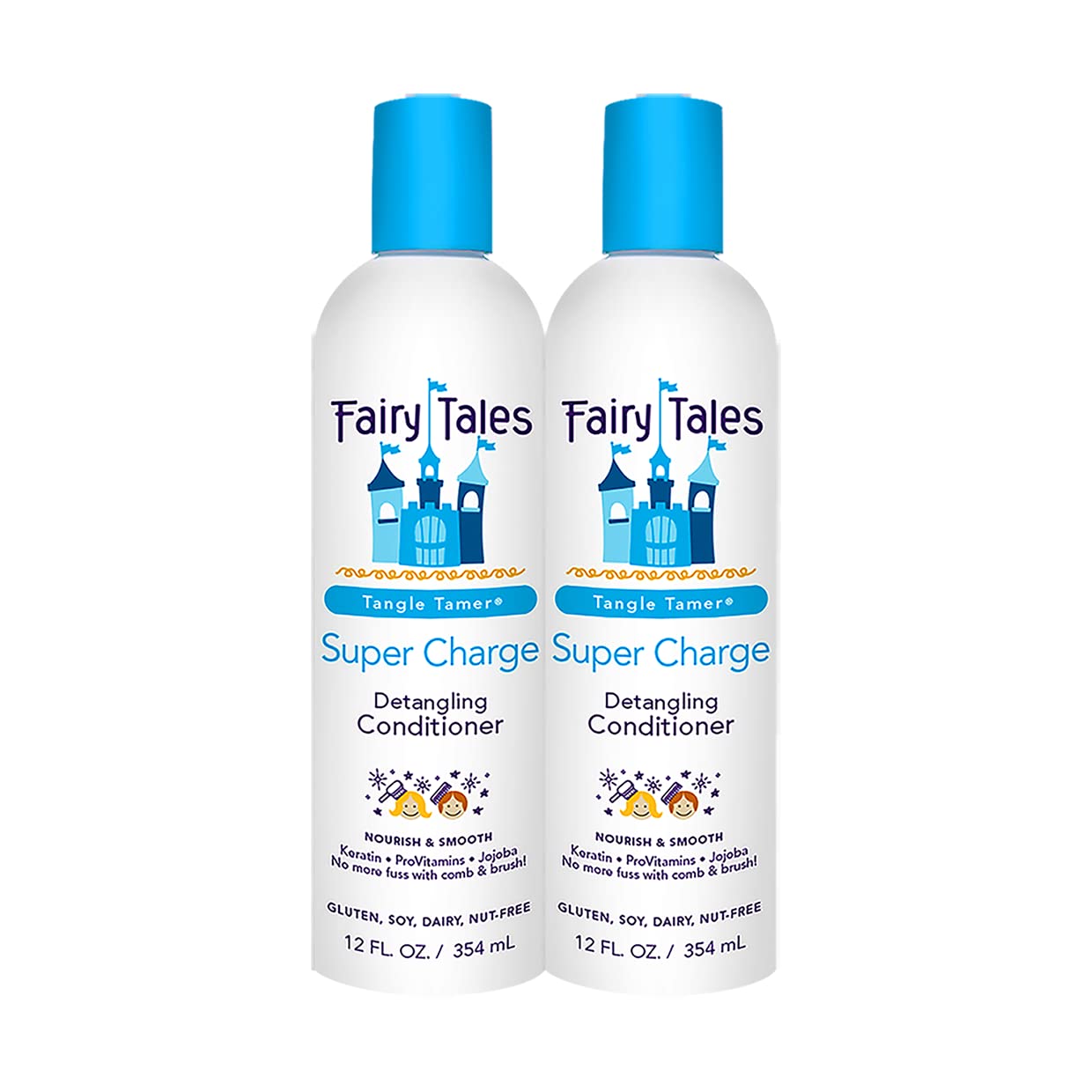 Fairy Tales Tangle Tamer Detangling Conditioner for Kids - Ultra Moisturizing and Anti Frizz Protection - Paraben Free, Sulfate Free - 12 Oz