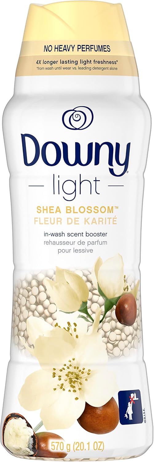 Downy Light In Wash Scent Booster Beads, Ocean Mist Scent, 24 oz, Downy Scent Booster Beads, Laundry Beads, No Heavy Perfumes
