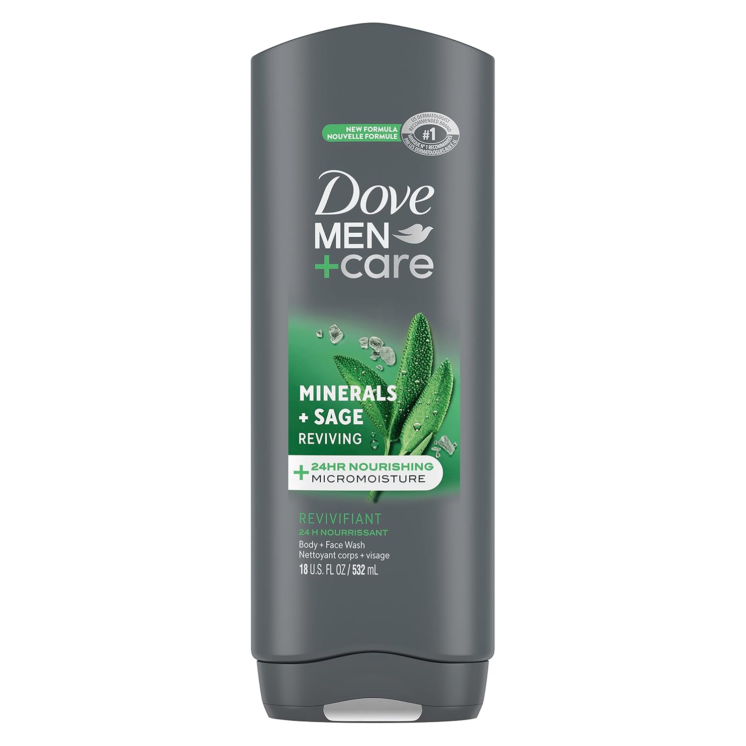 Dove Men+Care Body Wash Extra Fresh 4 Count for Men's Skin Care Body Wash Effectively Washes Away Bacteria While Nourishing Your Skin 18 oz