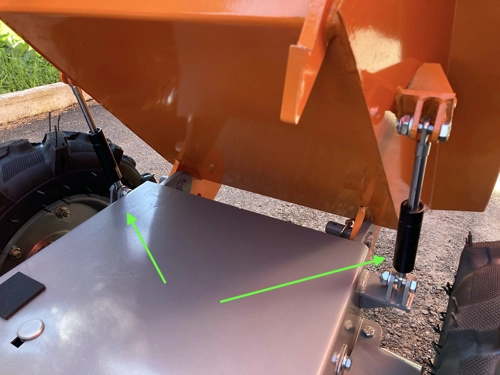 DELEKS MD-400-BS chain driven mini dumper