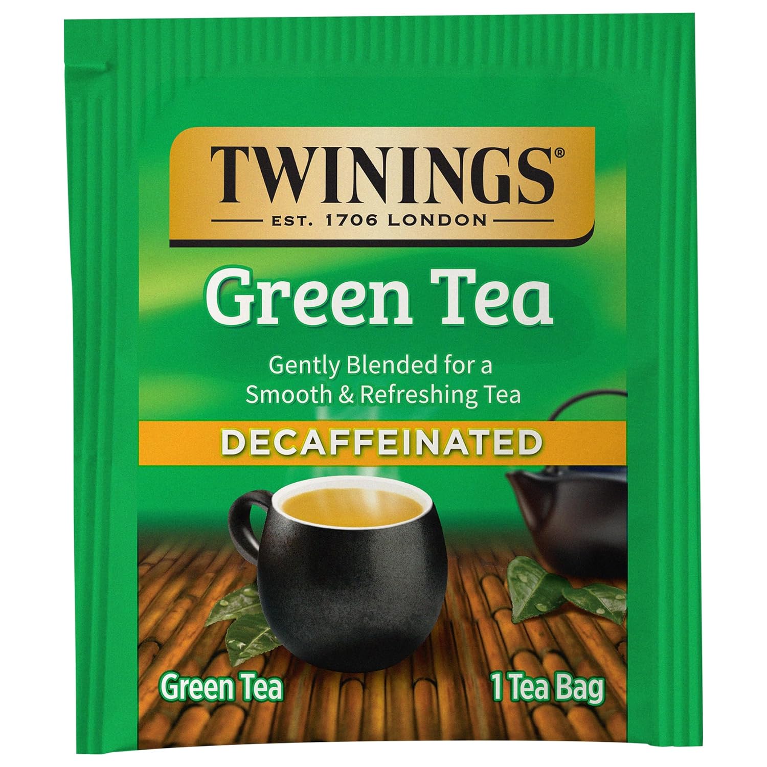 Twinings English Breakfast Black Tea Individually Wrapped Bags, 100 Count (Pack of 1), Smooth, Flavourful, and Robust, Caffeinated, Enjoy Hot or Iced | Packaging May Vary
