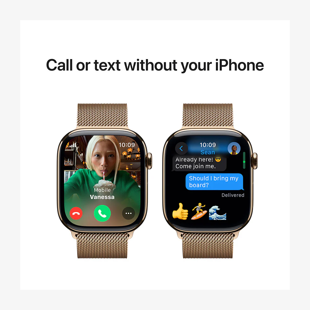 Watch Series 10 GPS + Cellular Titanium Case Milanese Loop