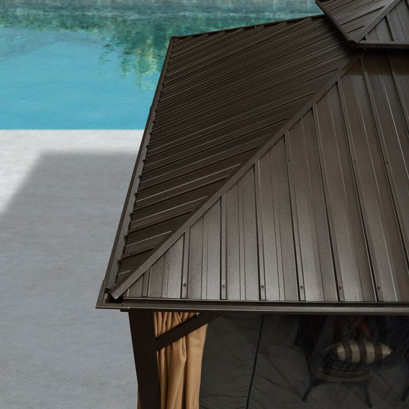 16 Ft. W x 12 FT. D Aluminum Patio Gazebo