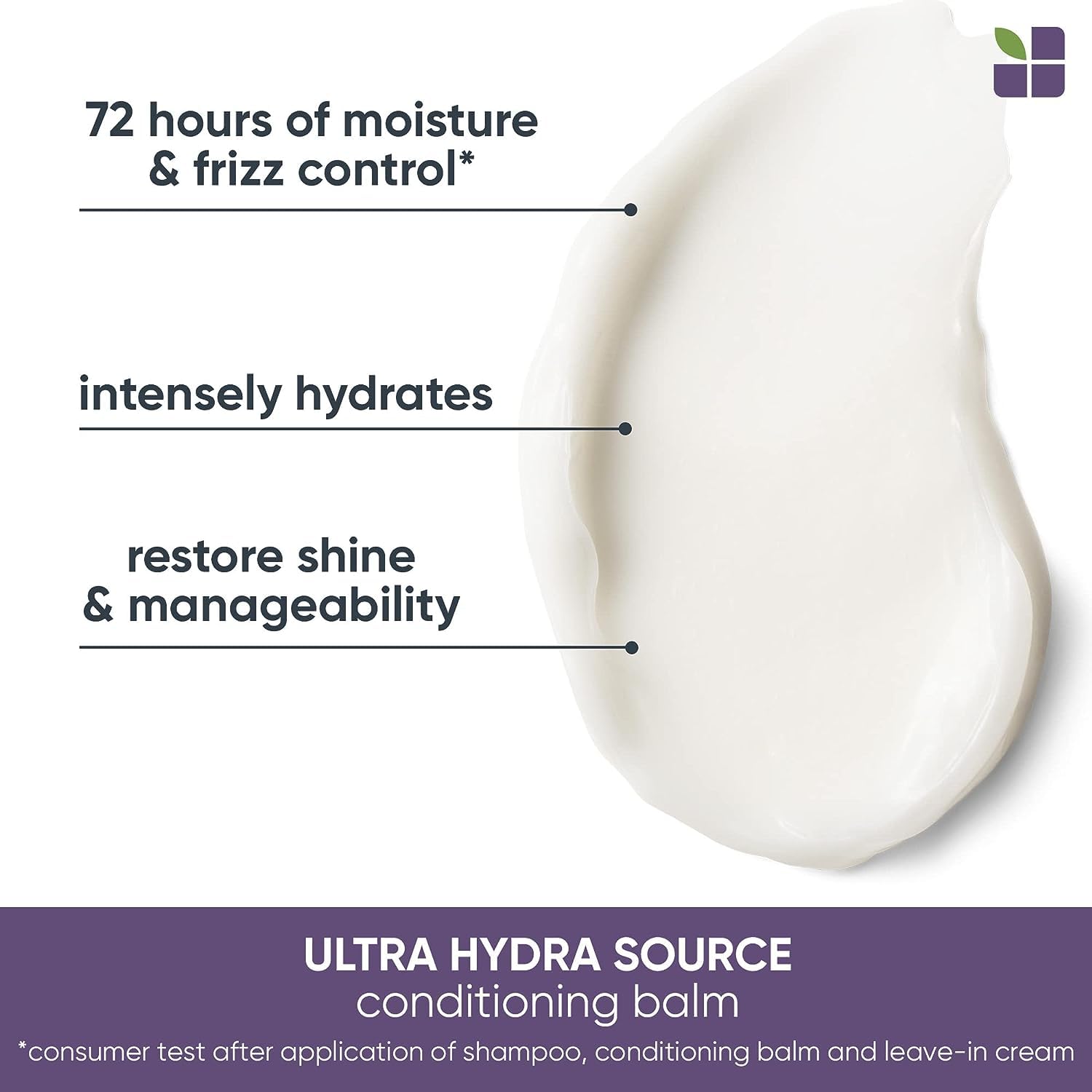 Biolage Ultra Hydra Source Conditioning Balm | Deep Hydrating Conditioner | Renews Hair’s Moisture | For Very Dry Hair | Silicone-Free | Vegan | Salon Conditioner