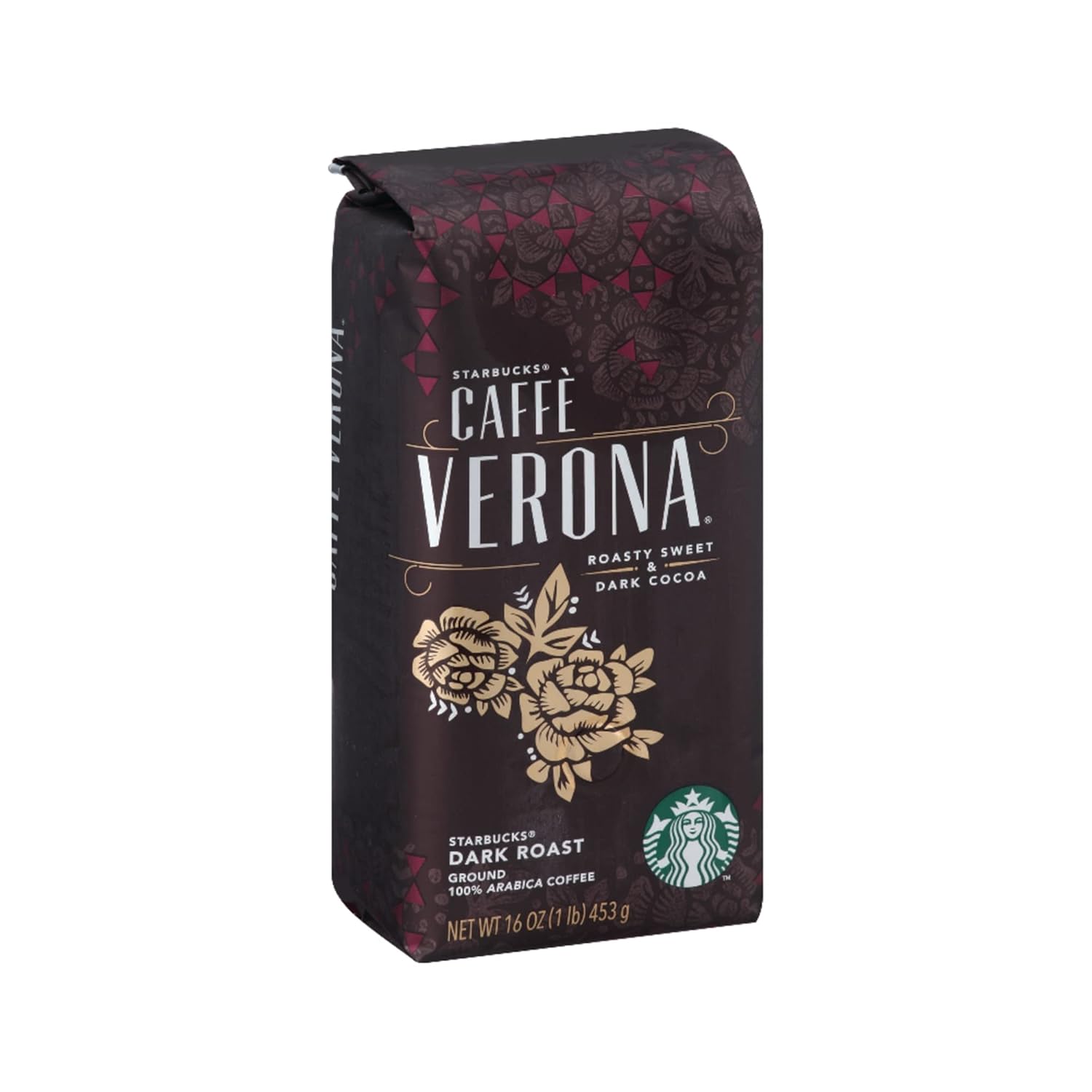 Starbucks Ground Coffee, Dark Roast Coffee, Caffè Verona, 100% Arabica, 1 bag (28 oz)