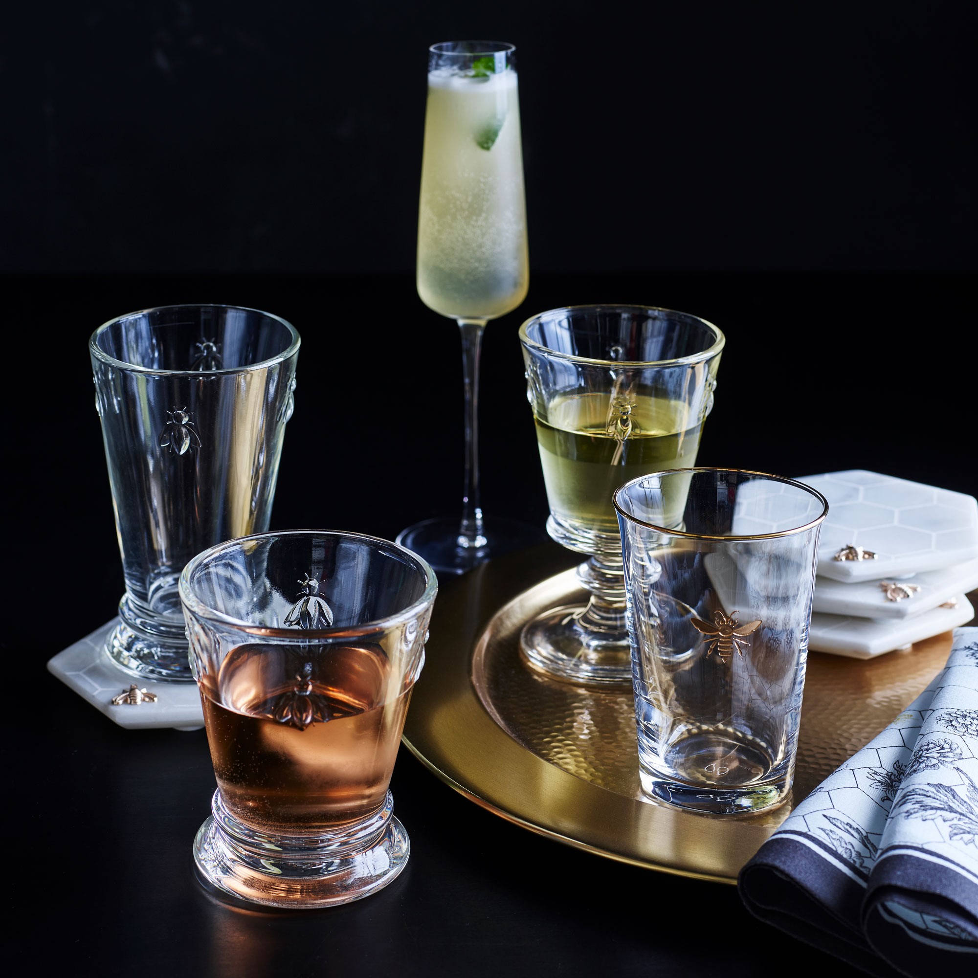 La Rochere Bee Short Tumblers, Set of 6