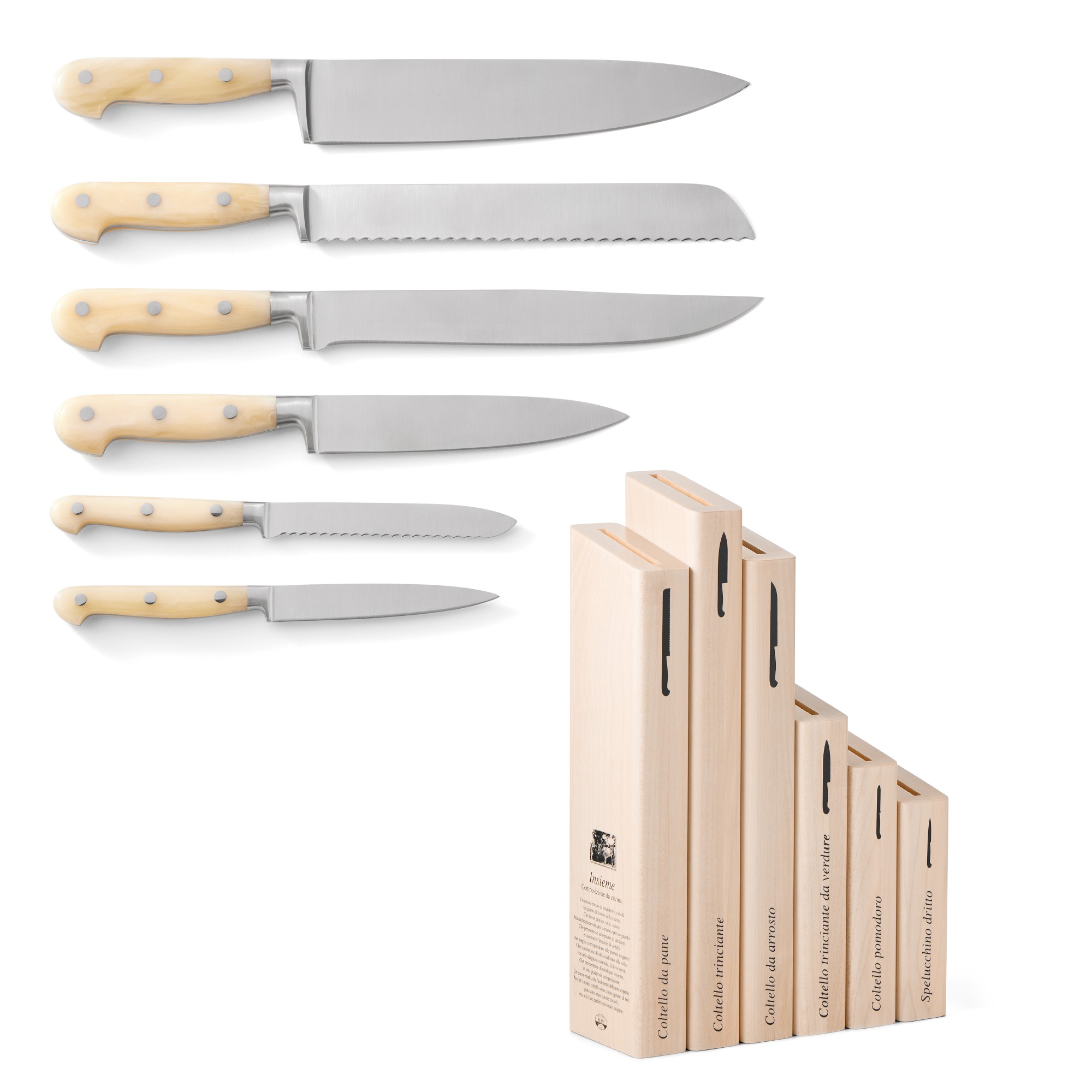 Berti Intero Knife Block, Set of 6