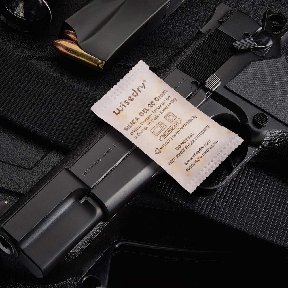 wisedry 2 x 500 Gram [2.2 lbs] Rechargeable Silica Gel Car Dehumidifier, Microwave Fast Reactivated Desiccant Packets Large for Gun Safe Closet Basement Garage Storage Moisture Absorbers Bag Reusable