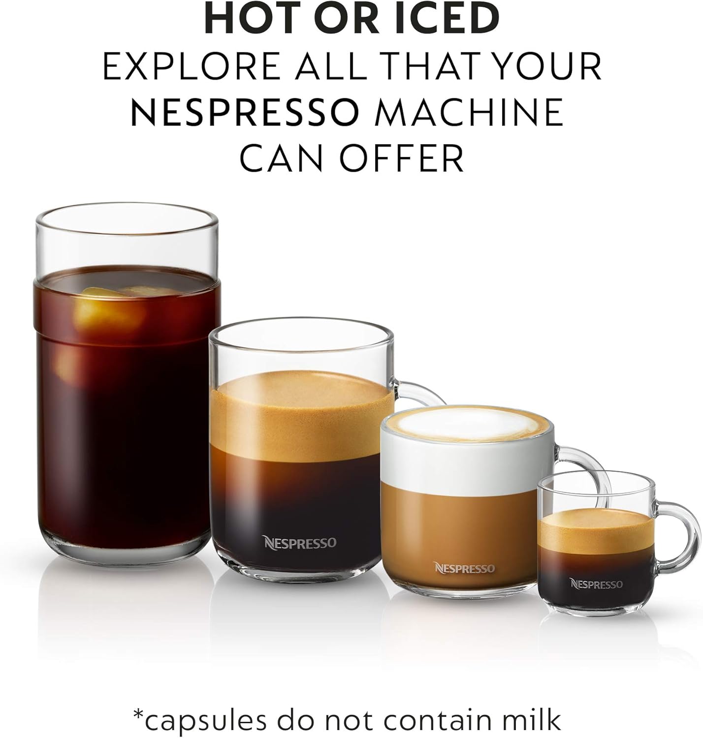 Nespresso Capsules Vertuo, Variety Pack, Medium and Dark Roast Coffee, 30 Count Coffee Pods, Brews 7.8 oz.