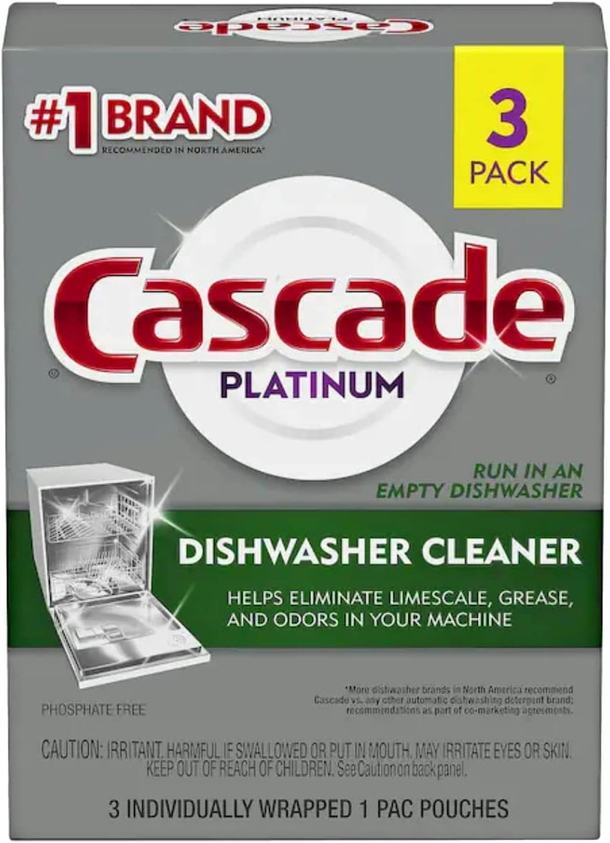 Cascade Platinum Dishwasher Pods, Dishwasher Detergent, Dishwasher Pod, Dishwasher Soap Pod, Actionpacs Dish Washing Pod, Lemon, 62 Count Dishwasher Detergent Pods