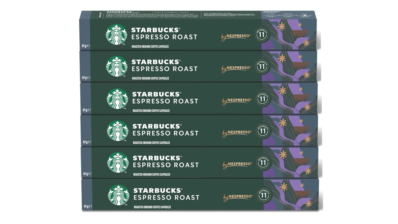 Starbucks by Nespresso Original Line Dark Roast Espresso, 50-count Espresso Pods