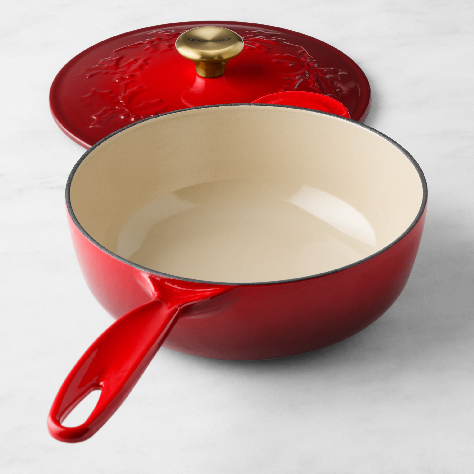 Le Creuset Enameled Cast Iron Holly Saucier, 2 1/4-Qt.