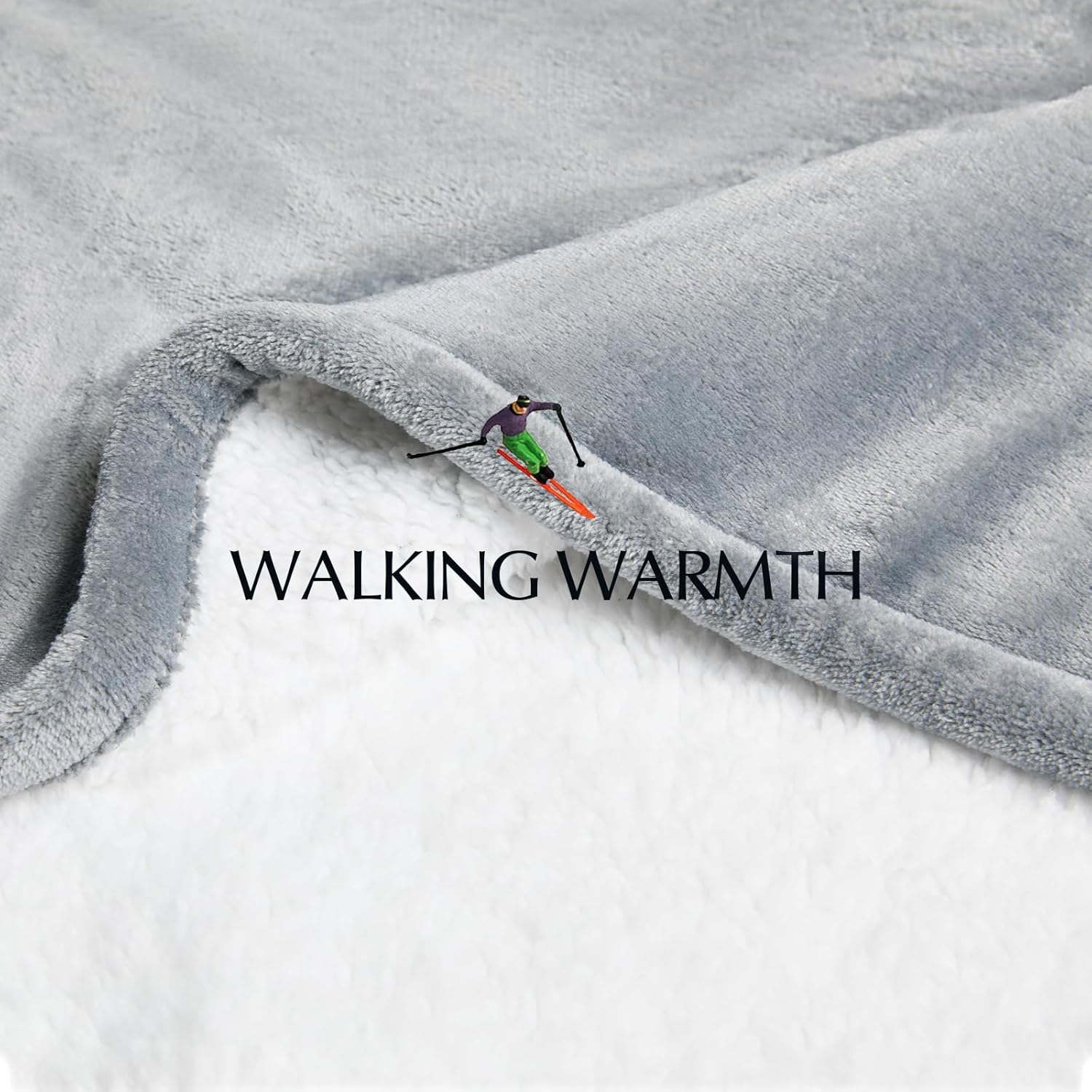 Heated Blanket Throw Size, Soft and Cozy Electric Heating Blanket for Bed, Automatic Safety System 6 Heating Levels & 4 Hours Auto-Off, 50