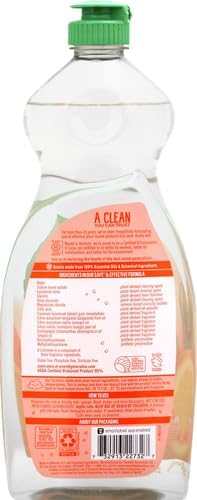 Seventh Generation Dish Liquid Soap Free & Clear liquid soap Pack of 6 Dishwashing Soap Dish Soap for sensitive skin 19 oz