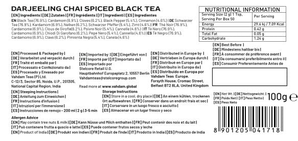 VAHDAM, Organic Turmeric Ginger Herbal Tea Bags (100 Pyramid Tea Bags) Caffeine Free, Non GMO, Gluten Free | 100% Pure Herbal Blend - Savory & Spicy | Plant-Based Tea Bags | Resealable Ziplock Pouch