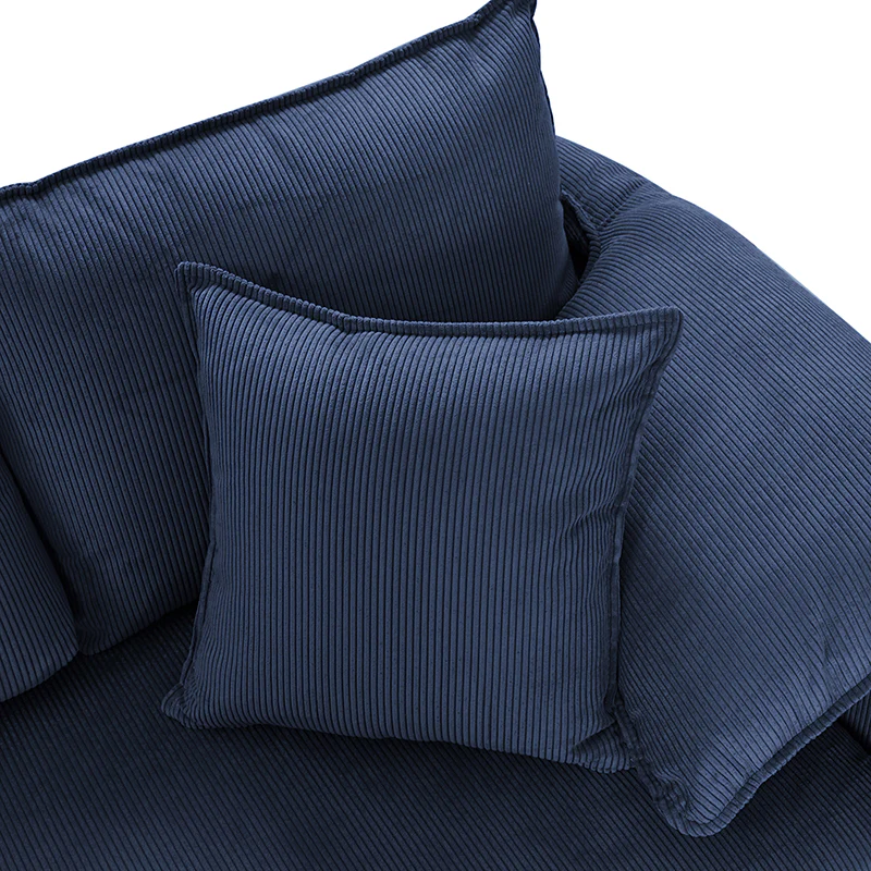 Aladino 2-Piece Upholstered Reversible Sectional Sofa with Storage