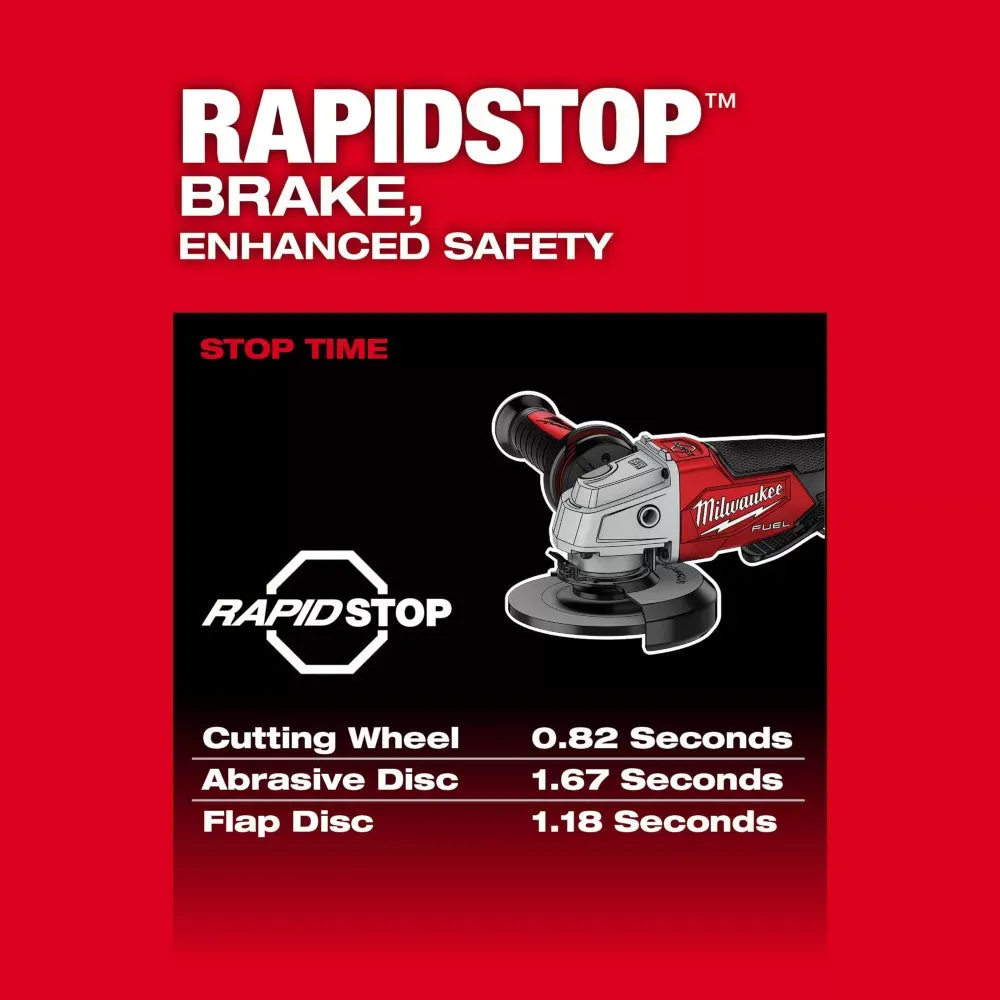 Milwaukee Pre-Sale 2880-20 M18 18V Cordless Angle Grinder + 48-11-1852 Battery - 2 PK