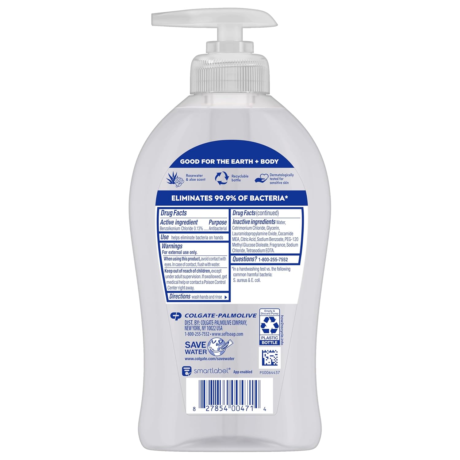 Softsoap Antibacterial Liquid Hand Soap, Fresh Citrus Scent Hand Soap, 11.25 Ounce, 6 Pack