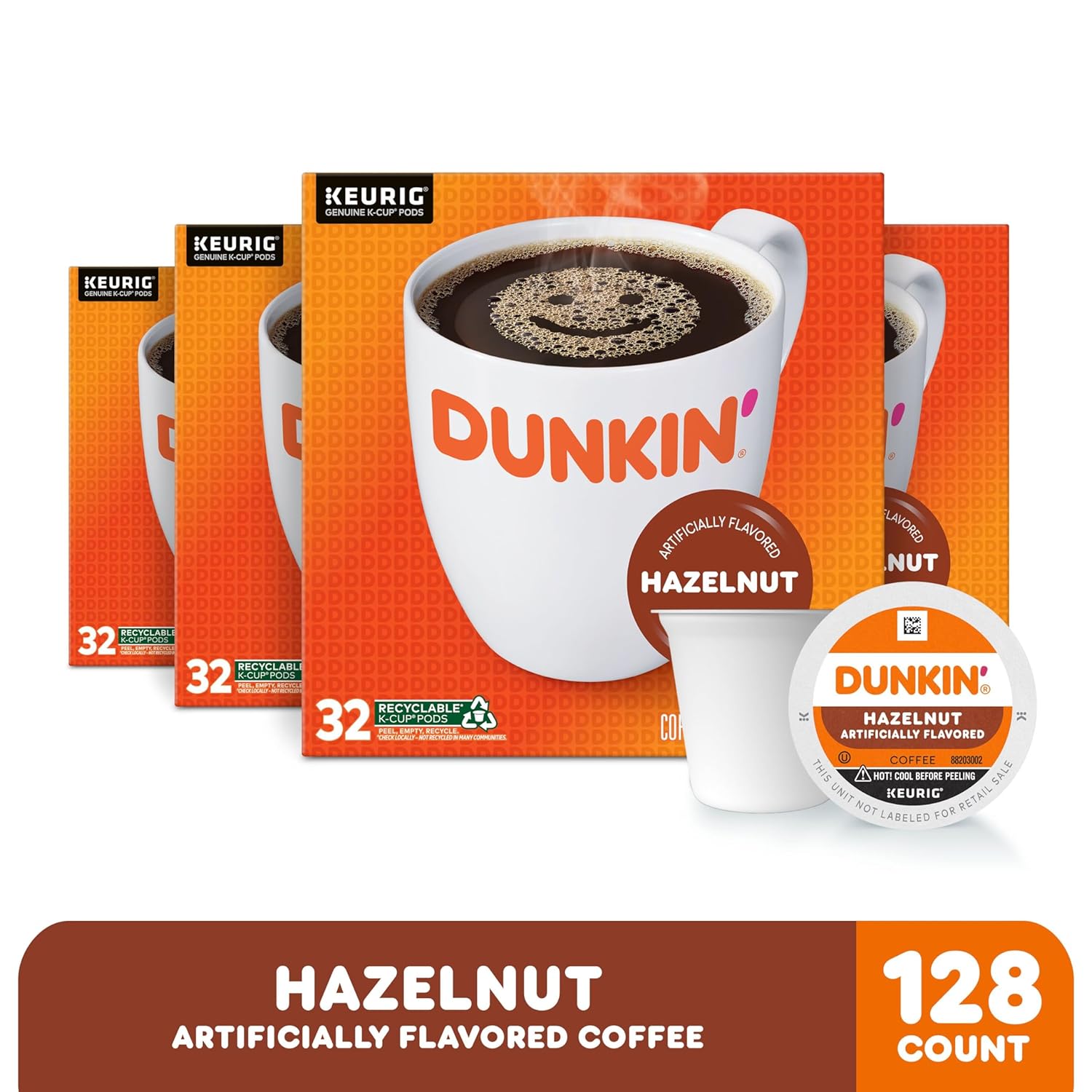 Dunkin' Original Blend Medium Roast Coffee, 60 Keurig K-Cup Pods