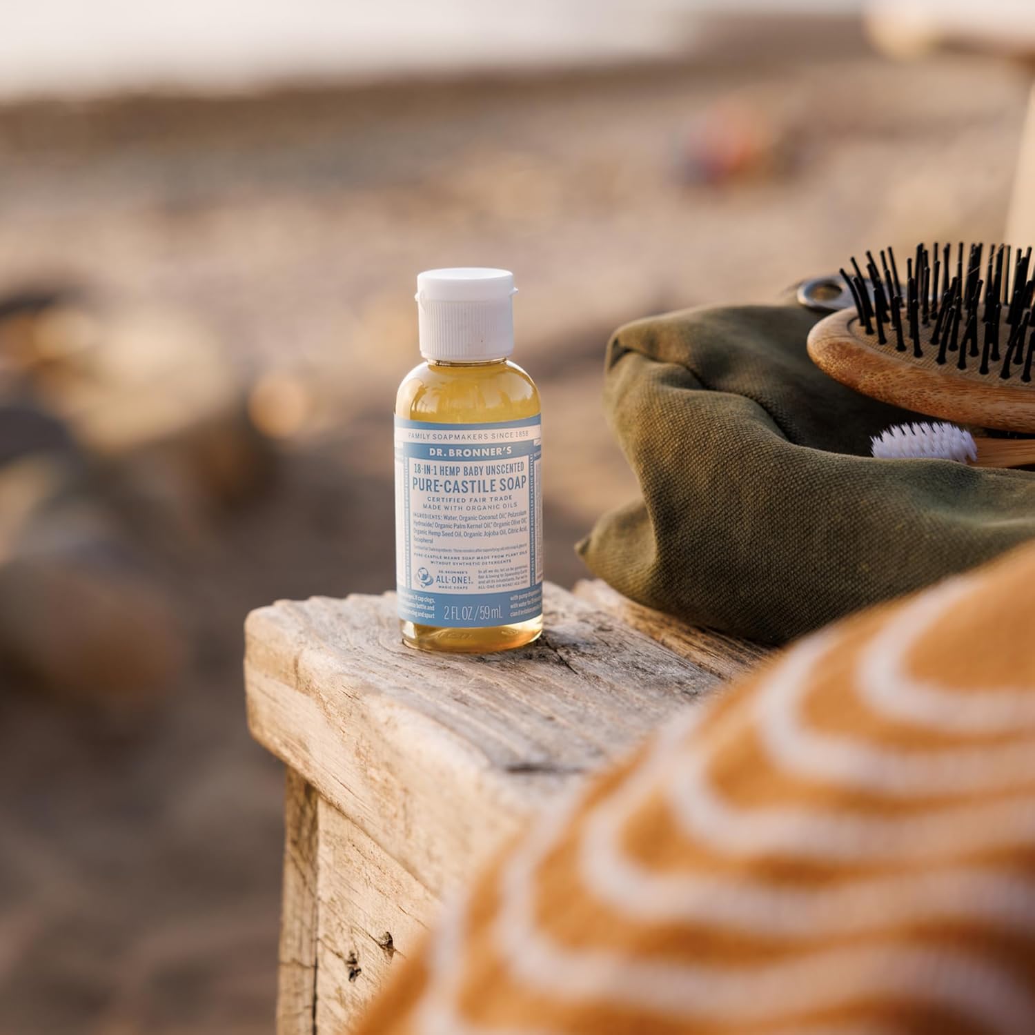 Dr. Bronner's - Pure-Castile Liquid Soap (Baby Unscented, 8 Ounce) - Made with Organic Oils, 18-in-1 Uses: Face, Hair, Laundry, Dishes, For Sensitive Skin, Babies, No Added Fragrance, Vegan, Non-GMO