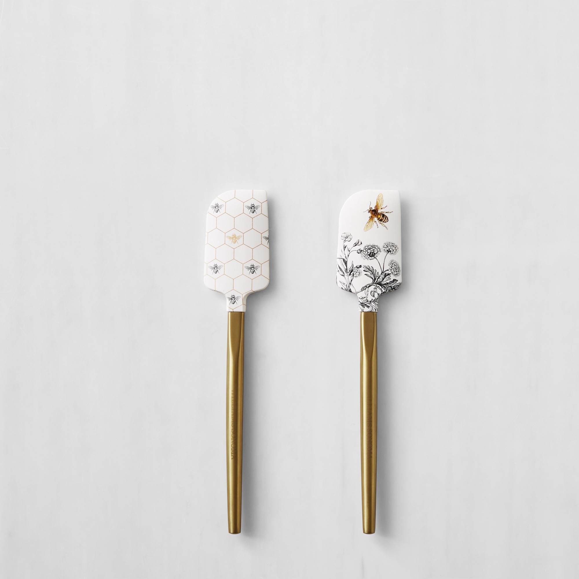 Williams Sonoma Silicone Bee Spatulas with Gold Handle