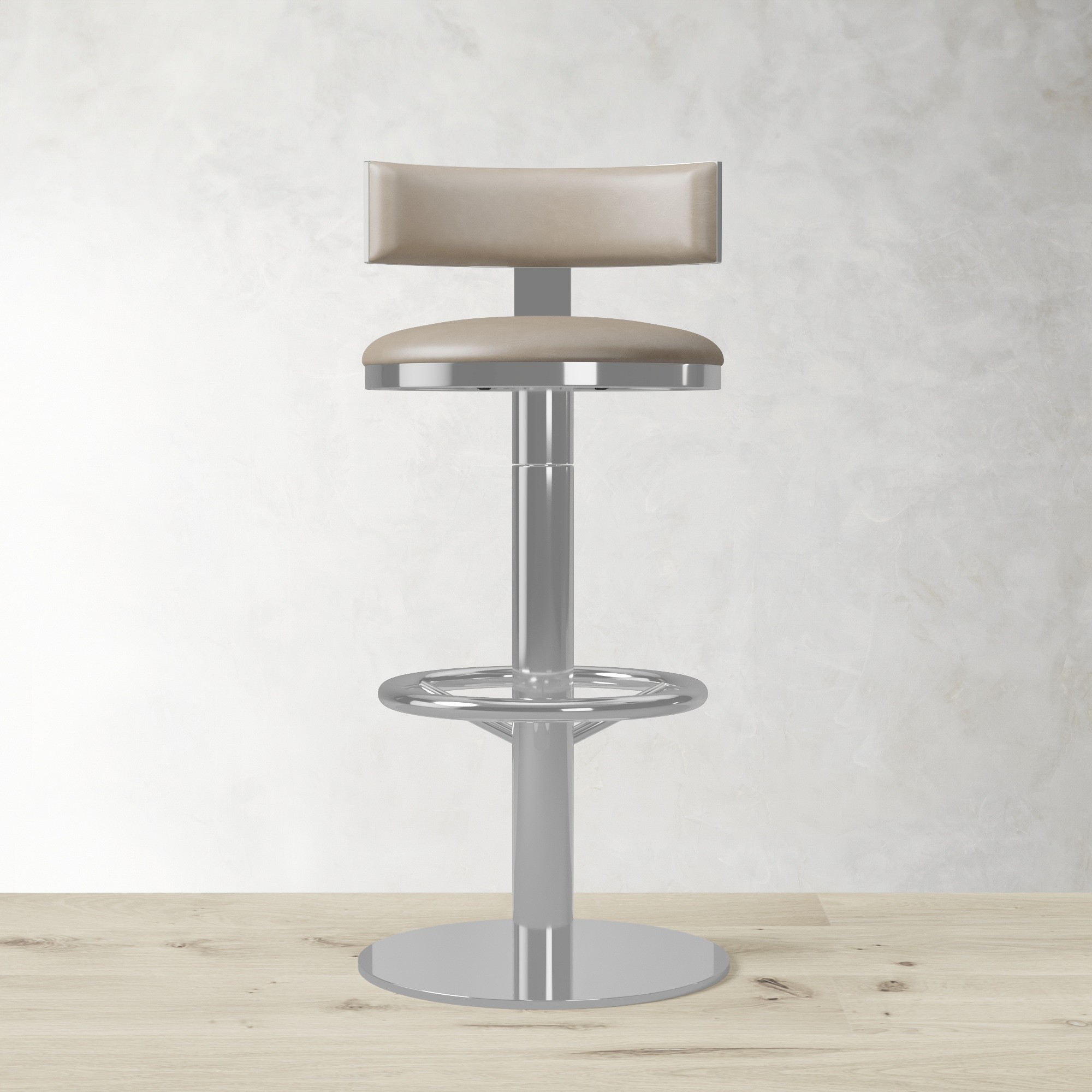 Larkin Upholstered Pedestal Counter & Bar Stool