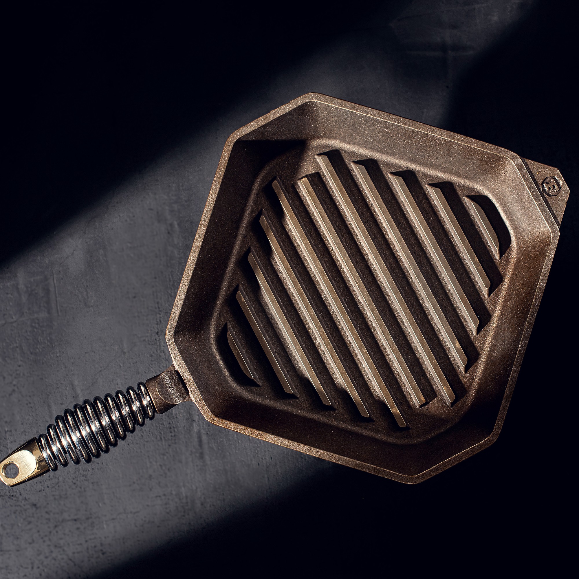 FINEX Seasoned Cast Iron Grill Pan