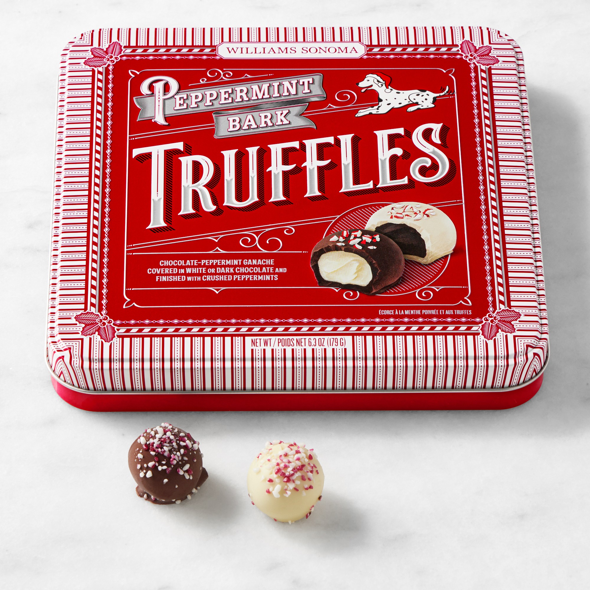Williams Sonoma Peppermint Bark Truffles