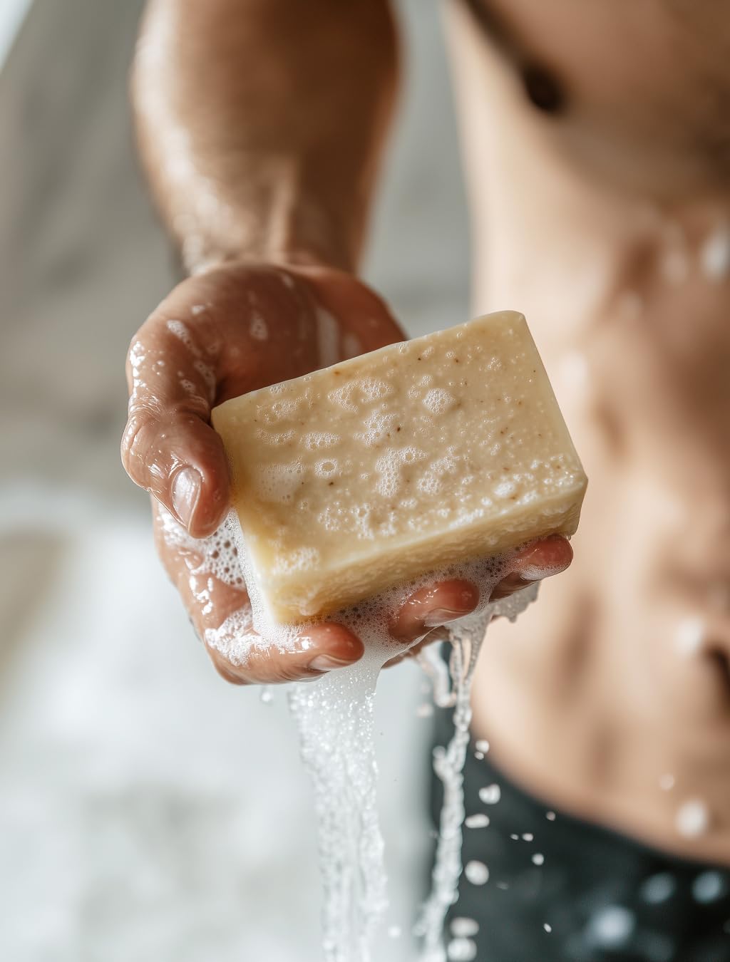 Handmade Vegan Natural Bar Soap Cold Pressed For Face And Body, With Premium Essential Oils, Eucalyptus & Peppermint For Men And Women 3 Pack (Lavender)