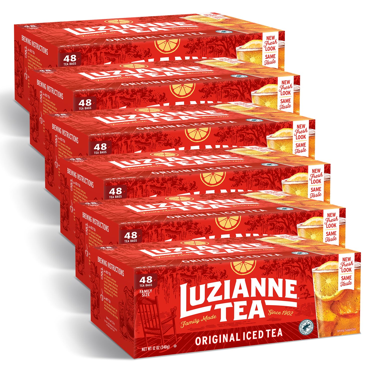 Luzianne Unsweetened Iced Tea Bags, Gallon Size, 24ct Box (Pack of 1)