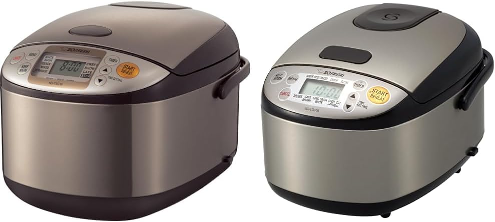Zojirushi NS-TSC10 5-1/2-Cup (Uncooked) Micom Rice Cooker and Warmer, 1.0-Liter