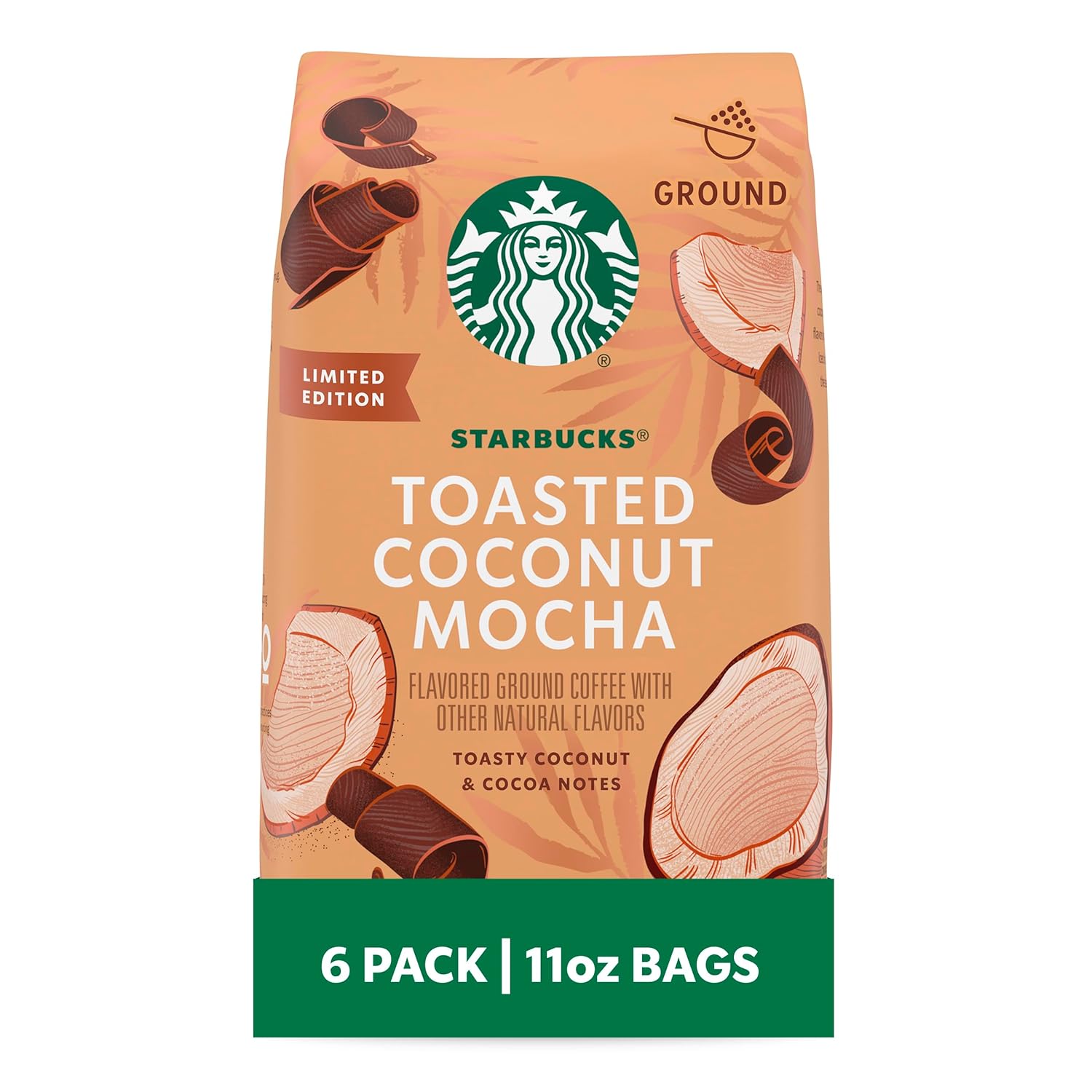 Starbucks Ground Coffee, Medium Roast Coffee, Pike Place Roast, 100% Arabica, 1 Bag (28 Oz)