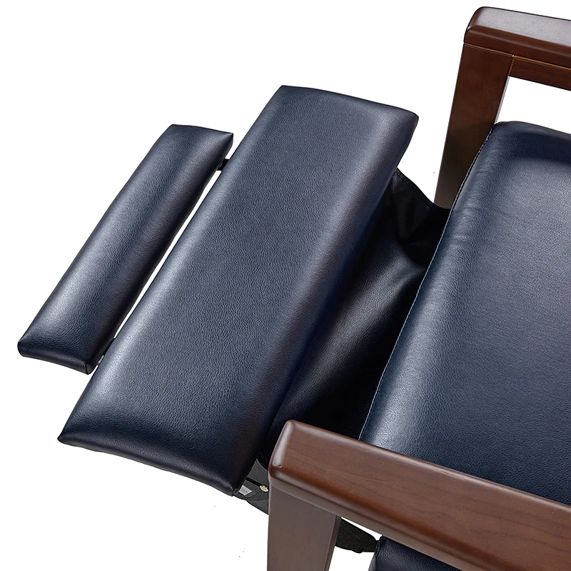 Rainer Timeless Elegance Faux Leather Solid Wood Recliner