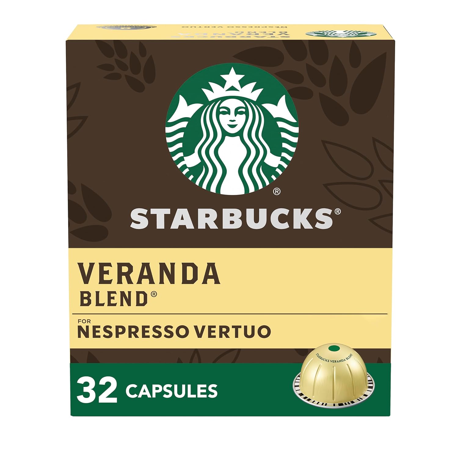 Starbucks by Nespresso Vertuo, Pike Place, Medium Roast Coffee 32-count Coffee Pods, Brews 7.8 oz.