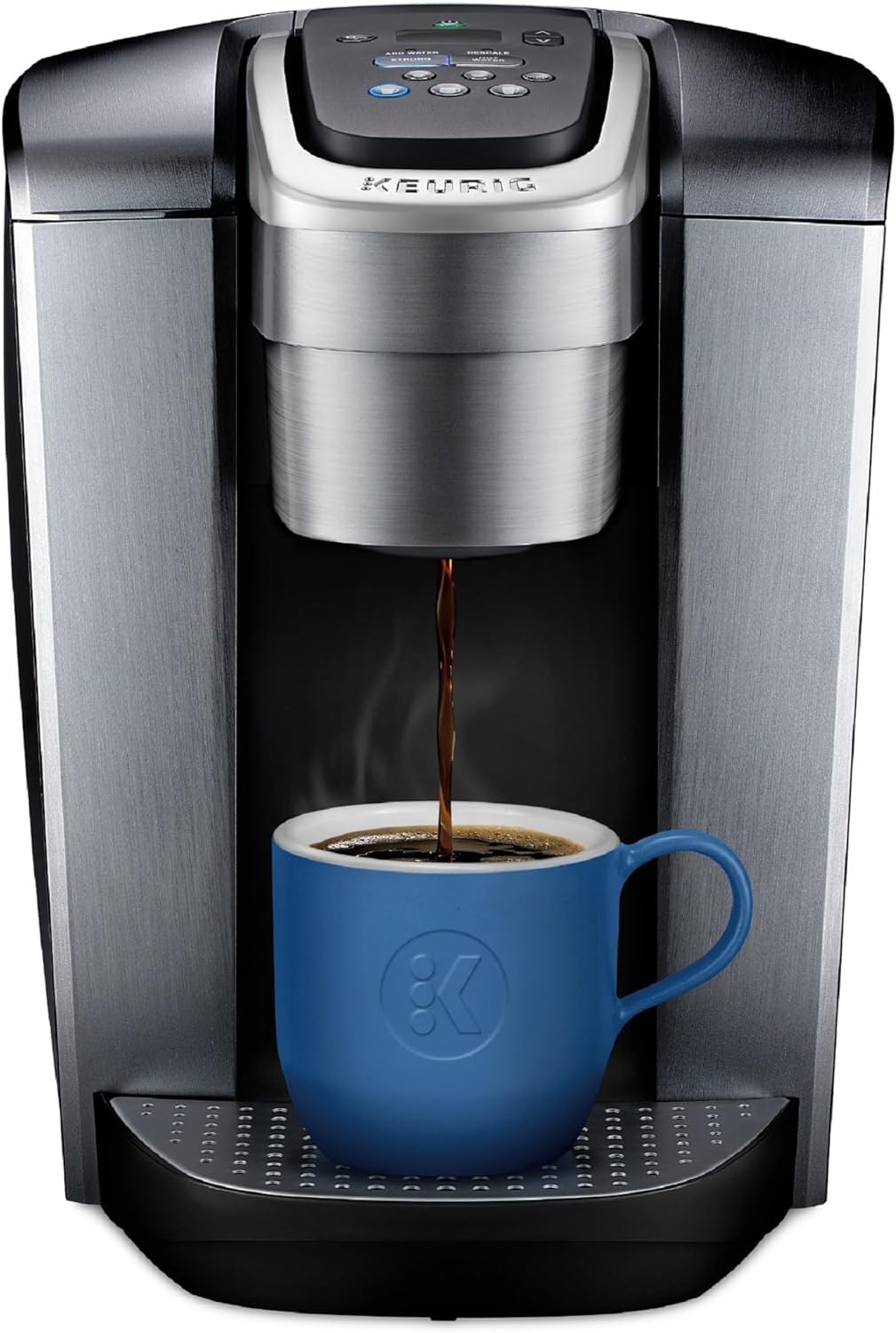 Keurig K-Elite Single Serve K-Cup Pod Coffee Maker, with Strength and Temperature Control, Iced Coffee Capability, 8 to 12oz Brew Size, Programmable, Brushed Slate