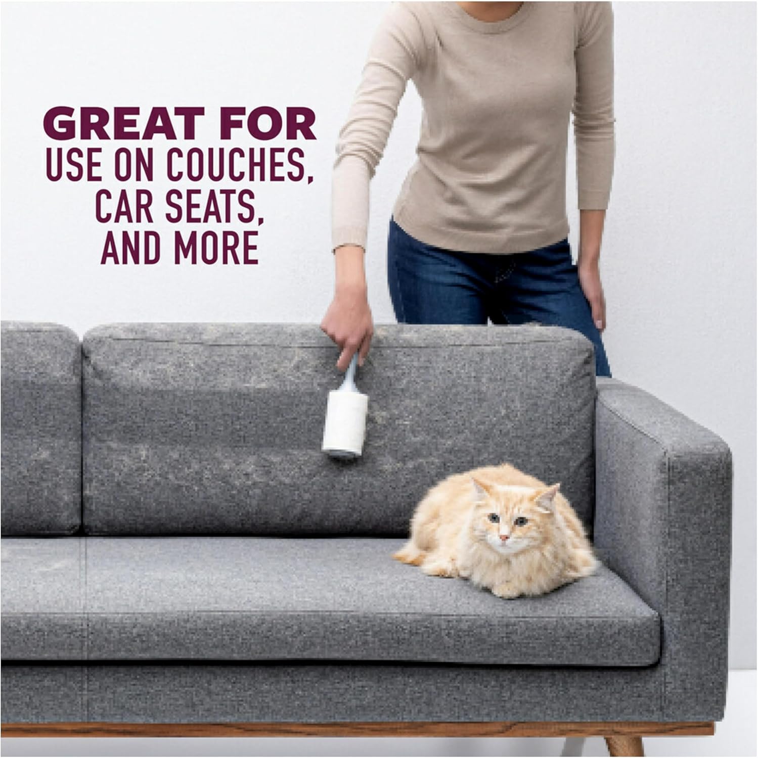 Scotch-Brite Pet Extra Sticky Hair Lint Roller, 95 Sheets(Packaging May Vary)