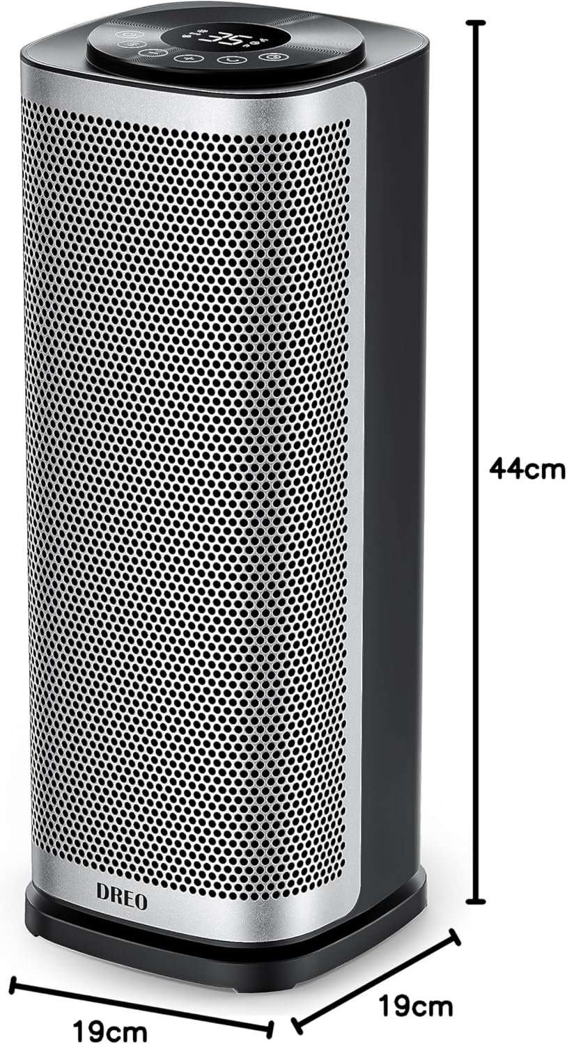 Dreo Space Heaters for Indoor Use Large Room, 70 ° Oscillation, Fast Heating Ceramic Electric with Digital Thermostat, Remote Control, 1-12H Timer, Overheat Protection, Safety Heater for Bedroom