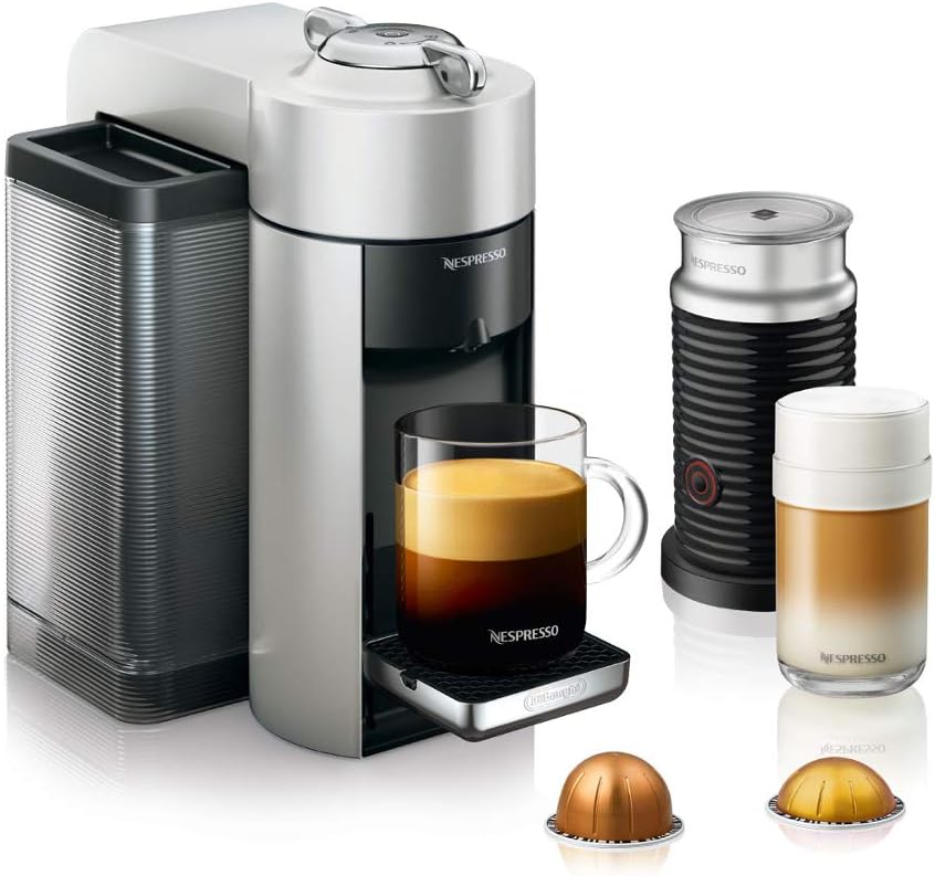 Nespresso Vertuo Coffee and Espresso Maker,1597 ml, by De'Longhi, Graphite Metal