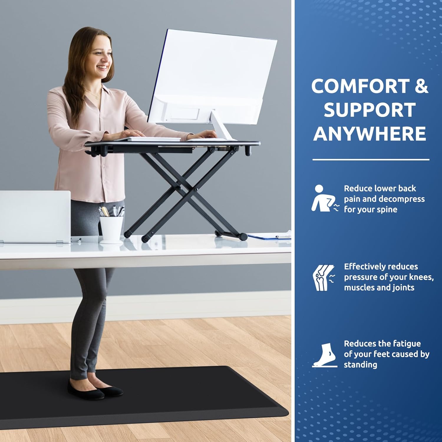 KitchenClouds Kitchen Mat Cushioned Anti Fatigue Rug 17.3