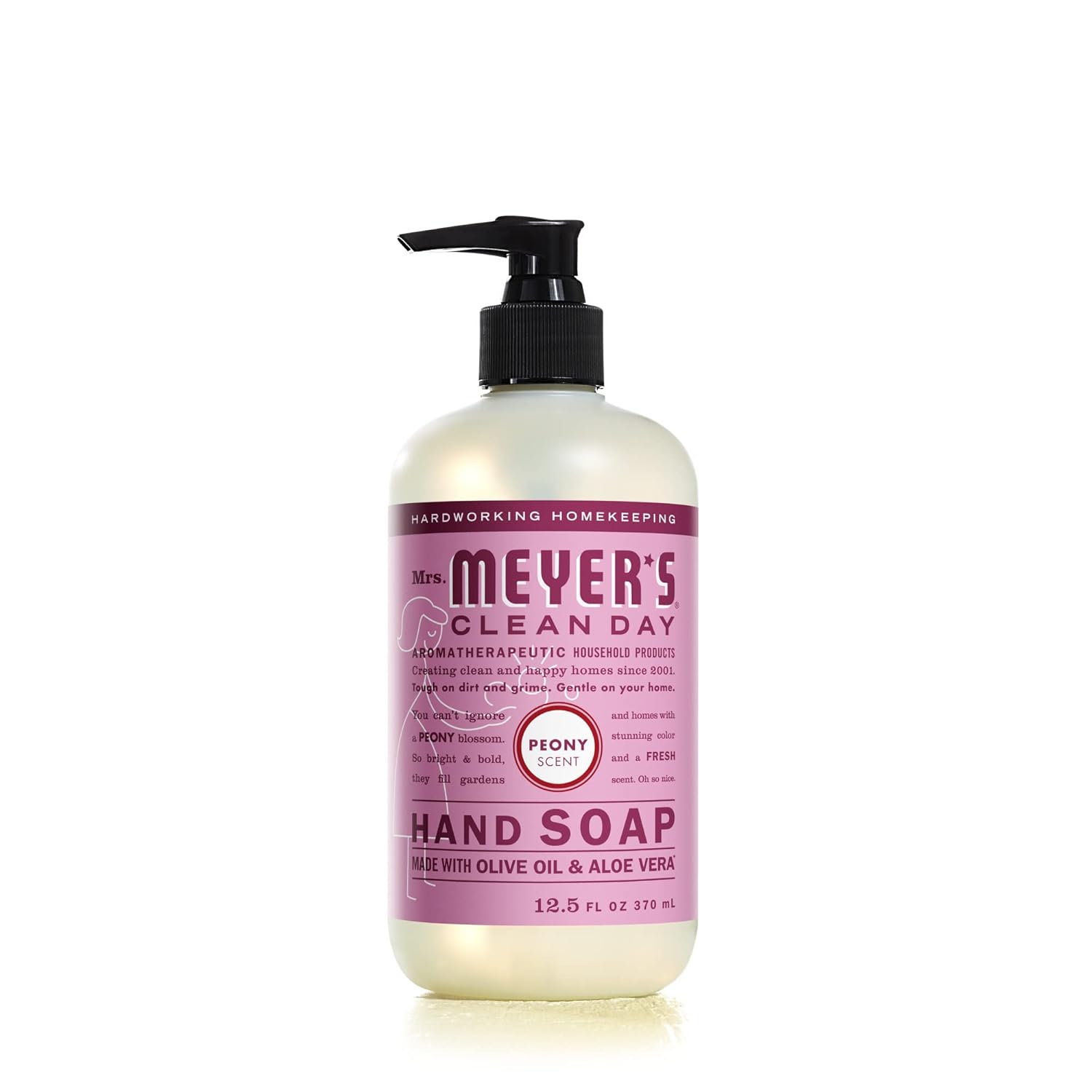 MRS. MEYER'S CLEAN DAY Hand Soap, Made with Essential Oils, Biodegradable Formula, Honeysuckle, 12.5 fl. oz - Pack of 3