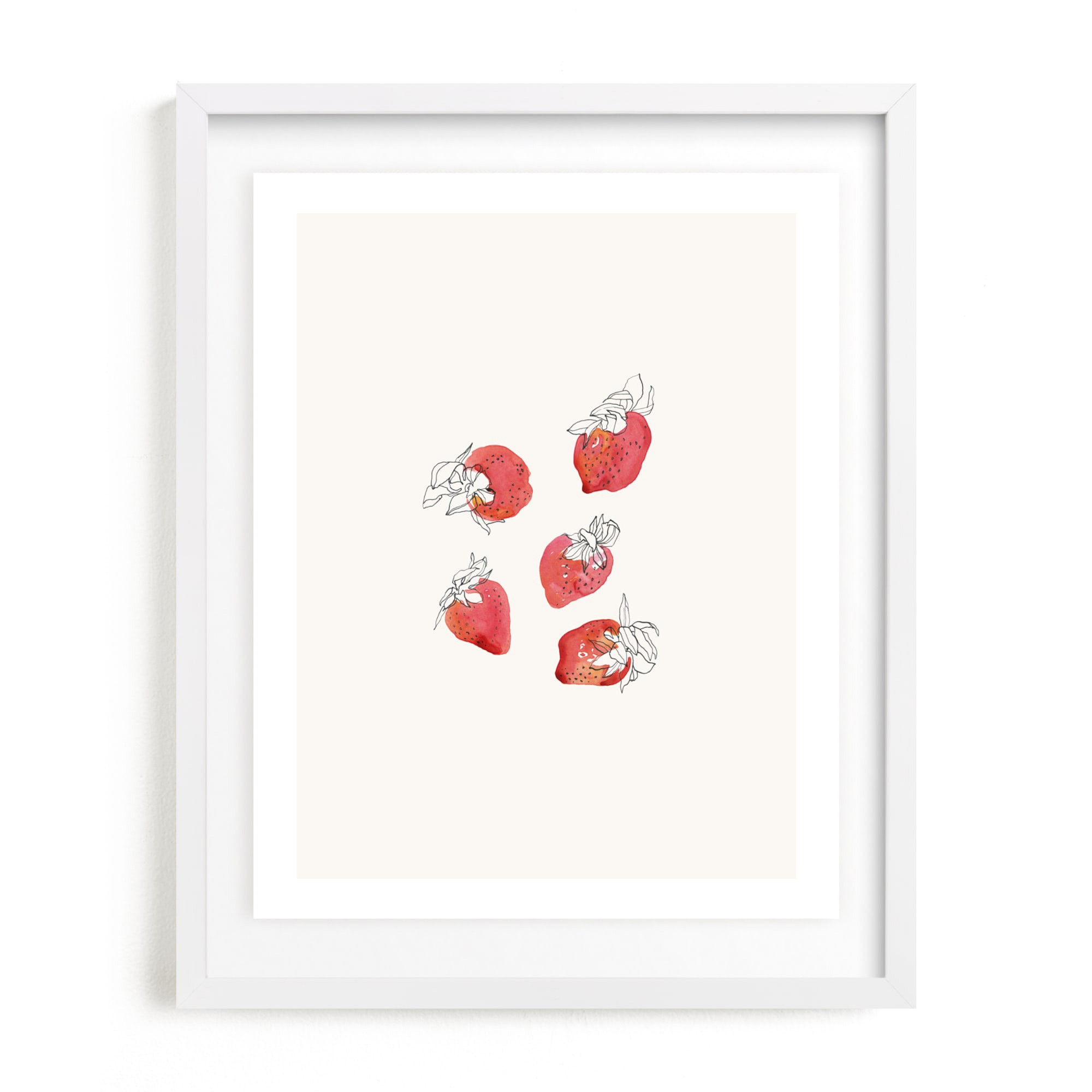 Strawberries Open Edition Kitchen Art by Minted