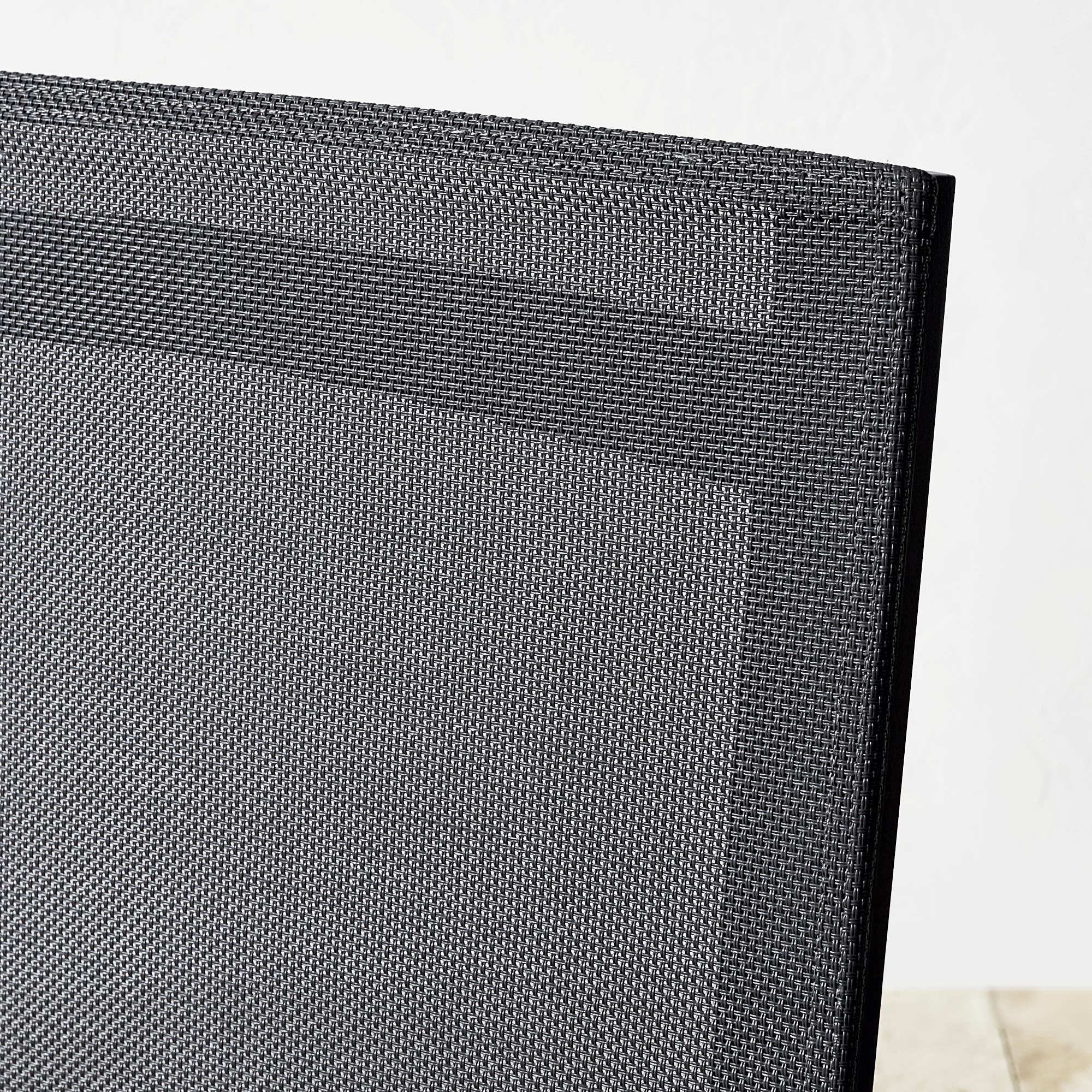 Santa Barbara Slate Outdoor Metal Dining Table & Dining Chairs (84