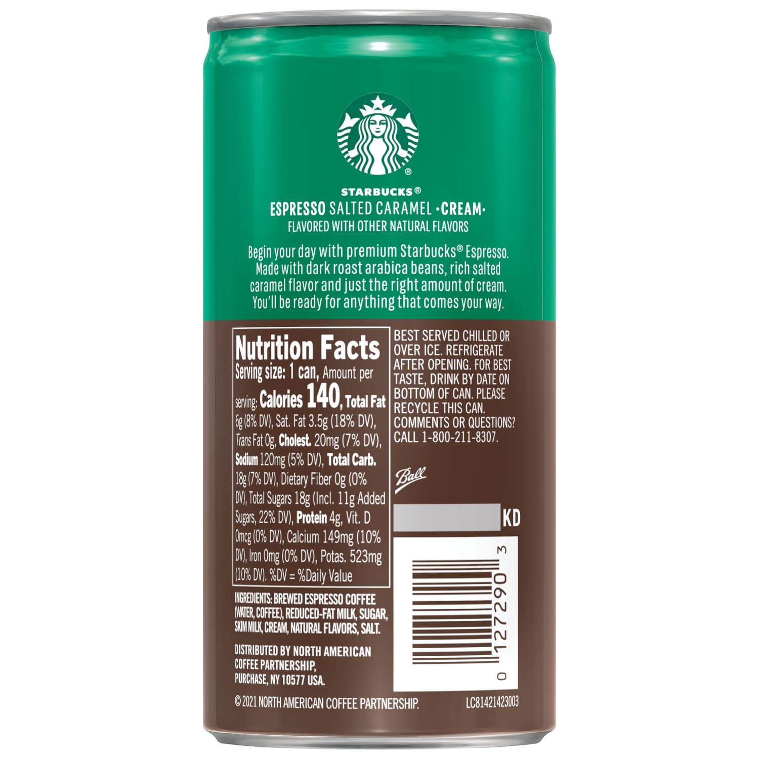 Starbucks - RTD Coffee Espresso And Cream, 6.5oz Cans (12 Pack) (Packaging May Vary)